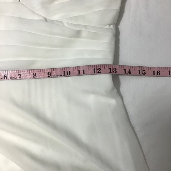 LULU'S S Elegant Glamour White Pleated Halter Cutout Maxi  Dress NWT b136 *flaw - Picture 6 of 13